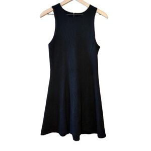 Women's M Rag & Bone Black Textured Fit and Flare Black Dress Textured